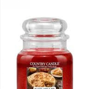  Country Candle - Warm Apple Pie - Średni słoik (453g) 2 knoty Świeca zapachowa